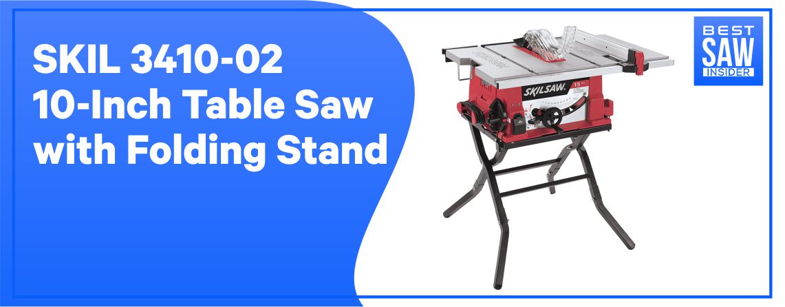 SKIL 3410-02 10-INCH TABLE SAW WITH FOLDING STAND